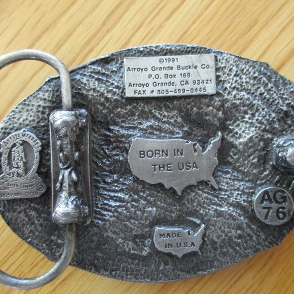 Metal Born in the USA Belt Buckle - 1991 - Picture 2 of 5